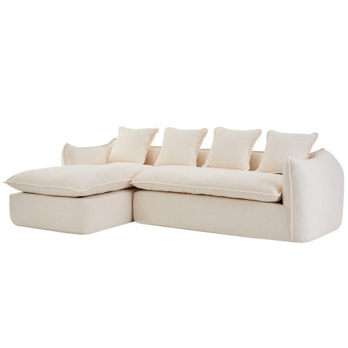 LuneluX_Home – Oversized 3-Seater L-Shape Sofa with Chaise