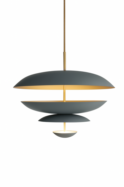 1950's Italian Brass Flush Mount